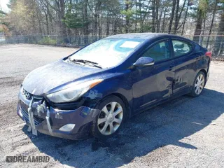 2013 Hyundai Elantra GLS PZEV with VIN 5NPDH4AE1DH429331, listed as a IAAI auction lot 42046642 with 108,557 mi miles. Bid and sale history available at carsss.com. Image 2.