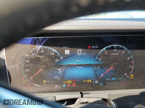 2023 Mercedes-Benz E 450 with VIN W1KZF5KB3PB151016, listed as a Copart auction lot 44630245 with 14,463 mi miles and Salvage Title. Bid and sale history available at DreamBid. Image 9.