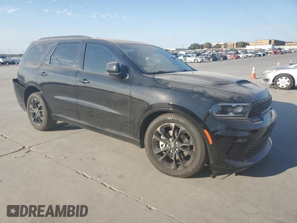 2023 Dodge Durango GT Plus with VIN 1C4RDHDG8PC686556, listed as a Copart auction lot 76351904 with 10,512 mi miles and Salvage title. Bid and sale history available at DreamBid. Image 4.