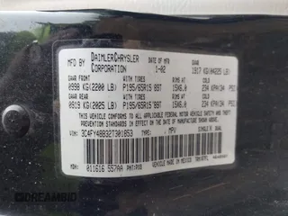 2002 Chrysler PT Cruiser with VIN 3C4FY48B32T301853, listed as a IAAI auction lot 42003188 with 165,283 mi miles. Bid and sale history available at carsss.com. Image 9.