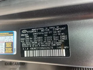 2022 Genesis GV70 Sport with VIN KMUMCDTC6NU028274, listed as a Copart auction lot 61770155 with 46,523 mi miles and Salvage title. Bid and sale history available at DreamBid. Image 10.