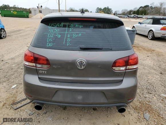 2013 Volkswagen GTI with VIN WVWFV7AJ9DW014333, listed as a Copart auction lot 44307174 with 120,753 mi miles and Salvage Title. Bid and sale history available at carsss.com. Image 6.
