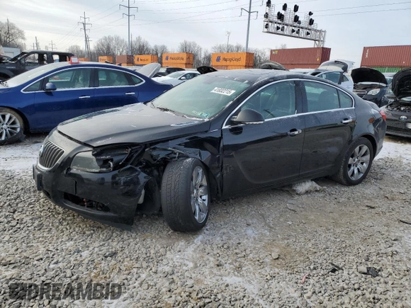 2012 Buick Regal Premium 1 with VIN 2G4GS5EK8C9112440, listed as a Copart auction lot 41832215 with 155,095 mi miles and Salvage Title. Bid and sale history available at carsss.com. Image 1.