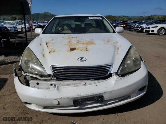 2005 Lexus ES 330 with VIN JTHBA30G255103224, listed as a Copart auction lot 51690245 with 240,143 mi miles and Salvage Title. Bid and sale history available at carsss.com. Image 5.