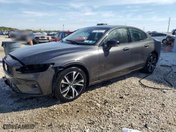 2024 Volvo S60 Core Dark Theme with VIN 7JRL12FKXRG321144, listed as a Copart auction lot 50887685 with 23,141 mi miles and Clean Title. Bid and sale history available at carsss.com. Image 1.