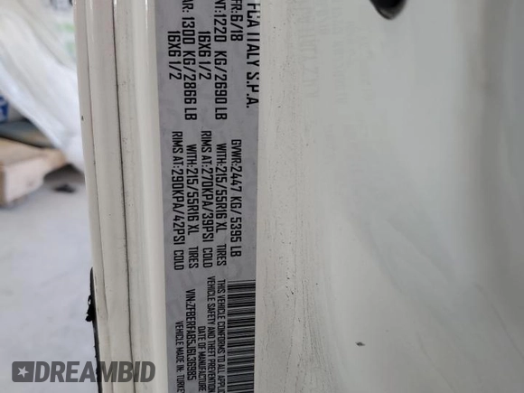 2018 Ram ProMaster City Cargo Tradesman with VIN ZFBERFAB5J6L36985, listed as a Copart auction lot 42417974 with 132,215 mi miles and . Bid and sale history available at DreamBid. Image 13.