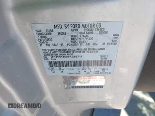 2006 Ford F-150 XLT с VIN 1FTPW14506KC52711, выставлен на аукционе IAAI как лот 42530613 с пробегом 206 528 миль миль и . История ставок и продаж доступна на DreamBid. Изображение 9.
