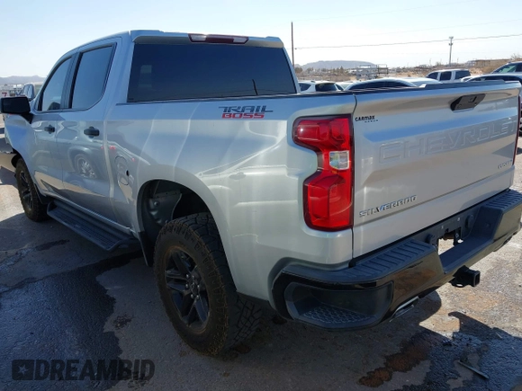 2020 Chevrolet Silverado 1500 Custom Trail Boss with VIN 1GCPYCEFXLZ122516, listed as a IAAI auction lot 41753676 with 81,507 mi miles and . Bid and sale history available at DreamBid. Image 3.