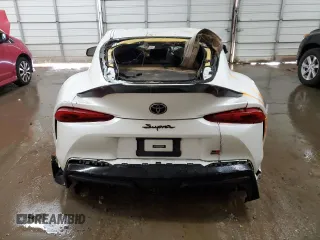 2021 Toyota Supra 2.0 with VIN WZ1DB2C08MW037854, listed as a Copart auction lot 76618284 with Not provided miles and Salvage title. Bid and sale history available at DreamBid. Image 6.