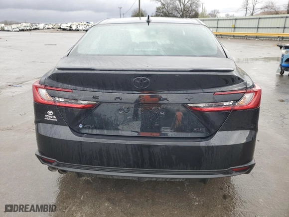 2025 Toyota Camry LE with VIN 4T1DAACK7SU524495, listed as a Copart auction lot 47325965 with 8,818 mi miles and Salvage Title. Bid and sale history available at carsss.com. Image 6.