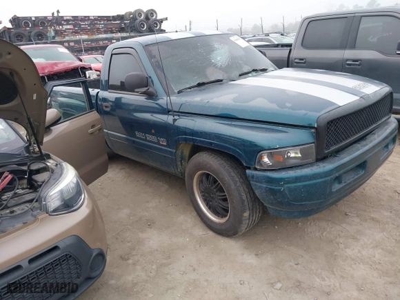1998 Dodge Ram 1500 with VIN 1B7HC16Z4WS573745, listed as a IAAI auction lot 41480492 with 1 mi miles. Bid and sale history available at carsss.com. Image 1.