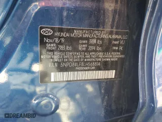 2020 Hyundai Elantra SEL with VIN 5NPD84LF8LH568814, listed as a Copart auction lot 45927935 with 130,800 mi miles and Salvage Title. Bid and sale history available at carsss.com. Image 12.