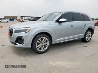 2025 Audi Q7 Premium Plus with VIN WA1LVBF78SD005452, listed as a Copart auction lot 56914445 with 10,759 mi miles and Salvage title. Bid and sale history available at DreamBid. Image 1.