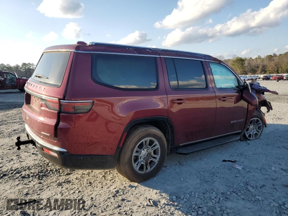 2022 Jeep Grand Wagoneer with VIN 1C4SJUAT7NS217837, listed as a Copart auction lot 44612125 with 29,191 mi miles and Salvage title. Bid and sale history available at DreamBid. Image 3.