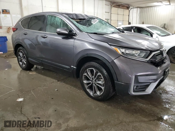 2020 Honda CR-V EX with VIN 7FARW2H52LE020925, listed as a Copart auction lot 50383055 with 45,290 mi miles and Salvage Title. Bid and sale history available at carsss.com. Image 4.