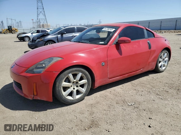 2003 Nissan 350Z Enthusiast with VIN JN1AZ34D63T119721, listed as a Copart auction lot 54730245 with 171,342 mi miles and Salvage Title. Bid and sale history available at carsss.com. Image 1.