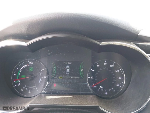 2013 Kia Optima Hybrid EX with VIN KNAGM4AD9D5056052, listed as a IAAI auction lot 41896471 with 176,579 mi miles. Bid and sale history available at carsss.com. Image 7.