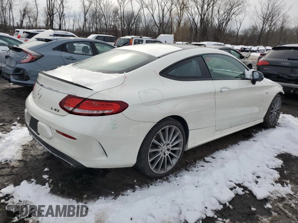 2018 Mercedes-Benz C 43 AMG with VIN WDDWJ6EB8JF671795, listed as a Copart auction lot 44169225 with 114,093 mi miles and Clean Title. Bid and sale history available at DreamBid. Image 3.