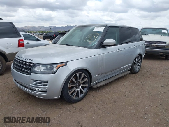 2015 Land Rover Range Rover HSE with VIN SALGS2VF8FA210651, listed as a IAAI auction lot 42199902 with 79,021 mi miles and . Bid and sale history available at DreamBid. Image 2.