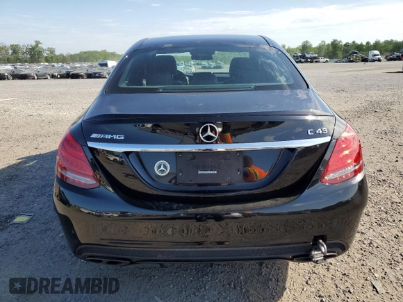 2018 Mercedes-Benz C 43 AMG with VIN 55SWF6EB9JU267340, listed as a Copart auction lot 55448435 with 80,303 mi miles and Clean Title. Bid and sale history available at carsss.com. Image 6.