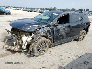 2022 Chevrolet Equinox RS with VIN 2GNAXMEV2N6154761, listed as a Copart auction lot 54057934 with 23,417 mi miles and Salvage Title. Bid and sale history available at DreamBid. Image 1.