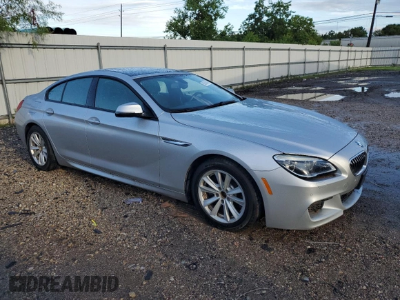 2016 BMW 6 Series 640i with VIN WBA6D0C53GD927810, listed as a Copart auction lot 63524364 with 53,118 mi miles and Salvage Title. Bid and sale history available at carsss.com. Image 4.