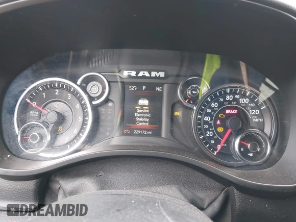 2019 Ram 1500 Big Horn/Lone Star with VIN 1C6RRFFG5KN816610, listed as a IAAI auction lot 41999259 with 229,172 mi miles. Bid and sale history available at carsss.com. Image 7.