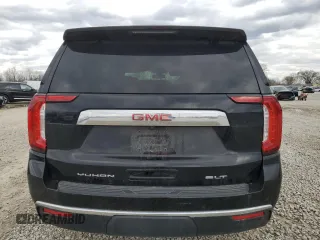 2022 GMC Yukon SLT with VIN 1GKS2BKD4NR247222, listed as a Copart auction lot 50416345 with 0 mi miles and Salvage Title. Bid and sale history available at carsss.com. Image 6.