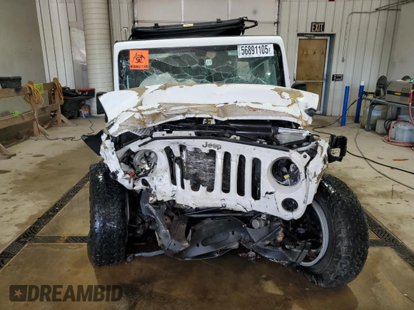 2016 Jeep Wrangler Unlimited Freedom with VIN 1C4BJWDG8GL179946, listed as a Copart auction lot 56891105 with Not provided miles and Salvage title. Bid and sale history available at DreamBid. Image 5.