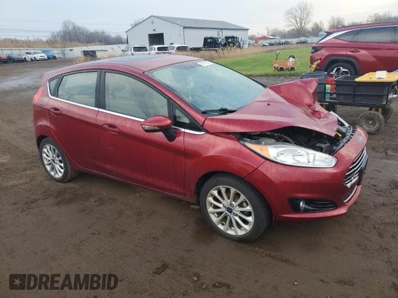 2017 Ford Fiesta Titanium with VIN 3FADP4FJ9HM102397, listed as a Copart auction lot 80921684 with 106,011 mi miles and Salvage Title. Bid and sale history available at DreamBid. Image 4.