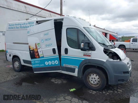 2014 Ram ProMaster Cargo with VIN 3C6URVHGXEE117547, listed as a IAAI auction lot 41904561 with 205,300 mi miles and . Bid and sale history available at DreamBid. Image 6.
