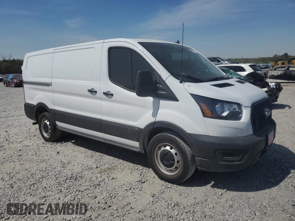 2024 Ford Transit Cargo with VIN 1FTYE1Y83RKA09653, listed as a Copart auction lot 50869985 with 5,549 mi miles and Salvage Title. Bid and sale history available at DreamBid. Image 4.