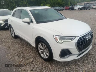 2023 Audi Q3 S line Premium with VIN WA1DECF31P1111984, listed as a IAAI auction lot 42745753 with 38,723 mi miles and . Bid and sale history available at DreamBid. Image 1.