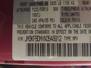 2022 Mazda CX-5 2.5 S Premium Package with VIN JM3KFBDMXN0548912, listed as a IAAI auction lot 41626826 with 33,020 mi miles. Bid and sale history available at carsss.com. Image 9.
