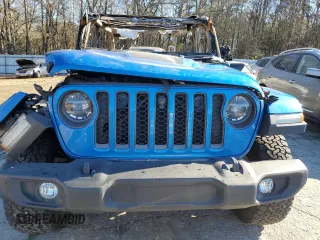 2022 Jeep Wrangler Unlimited Rubicon with VIN 1C4JJXR61NW274975, listed as a Copart auction lot 53778635 with Not provided miles and Non repairable. Bid and sale history available at DreamBid. Image 5.