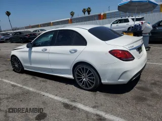 2021 Mercedes-Benz C 300 with VIN W1KWF8DB8MR618693, listed as a Copart auction lot 59123095 with 29,877 mi miles and Salvage title. Bid and sale history available at DreamBid. Image 2.