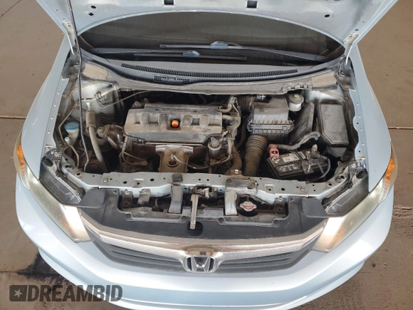 2012 Honda Civic LX с VIN 19XFB2F53CE055606, выставлен на аукционе Copart как лот 57306205 с пробегом 163 480 миль миль и Чистый • Clean title. История ставок и продаж доступна на DreamBid. Изображение 11.