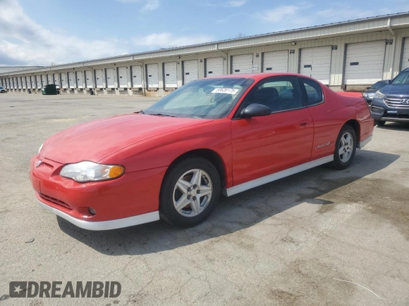 2002 Chevrolet Monte Carlo SS with VIN 2G1WX15K829204858, listed as a Copart auction lot 50626175 with 84,085 mi miles and Salvage Title. Bid and sale history available at carsss.com. Image 1.