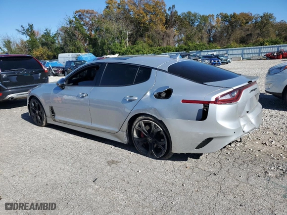 2018 Kia Stinger GT1 with VIN KNAE45LC3J6020364, listed as a Copart auction lot 78849344 with 71,856 mi miles and Salvage Title. Bid and sale history available at carsss.com. Image 2.