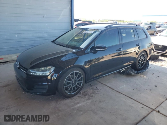 2017 Volkswagen Golf SportWagen S with VIN 3VW017AU0HM503220, listed as a Copart auction lot 61067774 with 41,155 mi miles and Salvage Title. Bid and sale history available at carsss.com. Image 1.