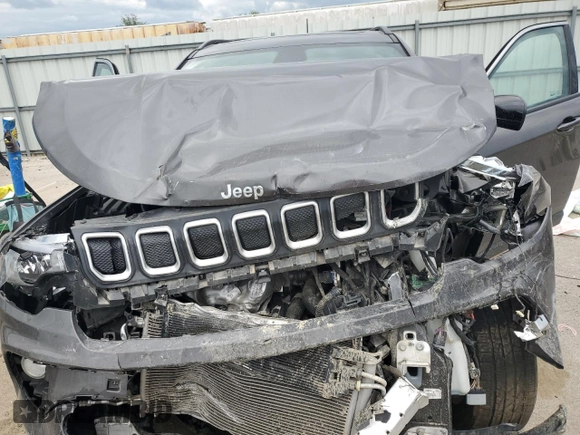 2022 Jeep Compass Latitude with VIN 3C4NJDBB2NT124371, listed as a Copart auction lot 55983855 with Not provided miles and Salvage title. Bid and sale history available at DreamBid. Image 12.