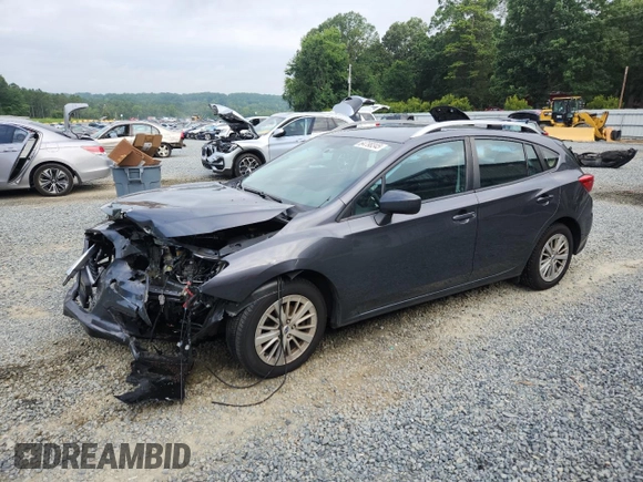 2018 Subaru Impreza Premium with VIN 4S3GTAD64J3715454, listed as a Copart auction lot 64798345 with 63,467 mi miles and Salvage title. Bid and sale history available at DreamBid. Image 1.