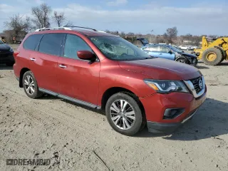 2017 Nissan Pathfinder SV with VIN 5N1DR2MN3HC607153, listed as a Copart auction lot 49012915 with 240,200 mi miles and Clean Title. Bid and sale history available at carsss.com. Image 4.