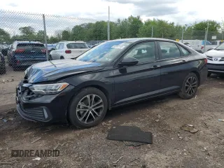 2024 Volkswagen Jetta Sport with VIN 3VWBM7BU0RM099318, listed as a Copart auction lot 53747195 with 19,849 mi miles and Salvage title. Bid and sale history available at DreamBid. Image 1.