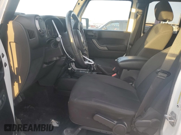 2018 Jeep Wrangler JK Unlimited Sport S with VIN 1C4BJWDG1JL815338, listed as a Copart auction lot 84467344 with 46,838 mi miles and Salvage Title. Bid and sale history available at carsss.com. Image 7.