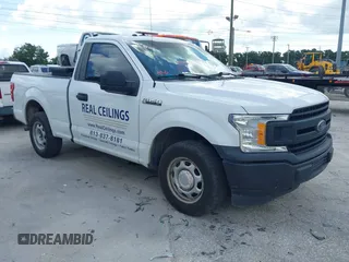 2018 Ford F-150 XL with VIN 1FTMF1CB0JFE21234, listed as a IAAI auction lot 42605399 with 243,035 mi miles and . Bid and sale history available at DreamBid. Image 1.