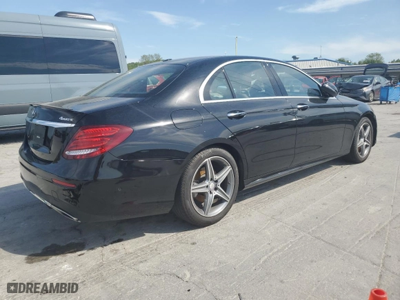 2017 Mercedes-Benz E-Class E 300 Luxury with VIN WDDZF4KB0HA147801, listed as a Copart auction lot 52921785 with 0 mi miles and Salvage Title. Bid and sale history available at carsss.com. Image 3.
