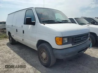 2004 Ford Econoline Cargo with VIN 1FTRE14W94HA79656, listed as a Copart auction lot 75132854 with 202,889 mi miles and Salvage Title. Bid and sale history available at carsss.com. Image 4.