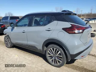 2022 Nissan Kicks SV with VIN 3N1CP5CV0NL497044, listed as a Copart auction lot 47895725 with 36,123 mi miles and Salvage Title. Bid and sale history available at carsss.com. Image 2.