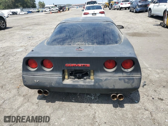 1984 Chevrolet Corvette with VIN 1G1AY0784E5106091, listed as a Copart auction lot 58558044 with 0 mi miles and Non Repairable. Bid and sale history available at carsss.com. Image 6.